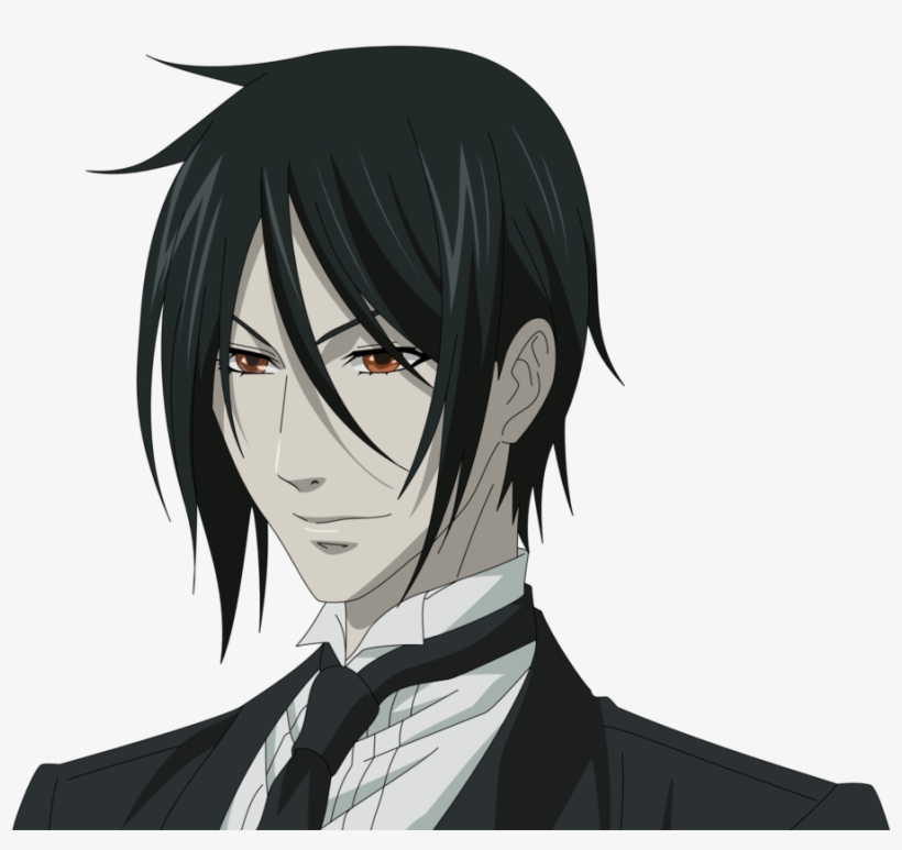 Sm1 - Black Butler Sebastian Profile, transparent png #3102637