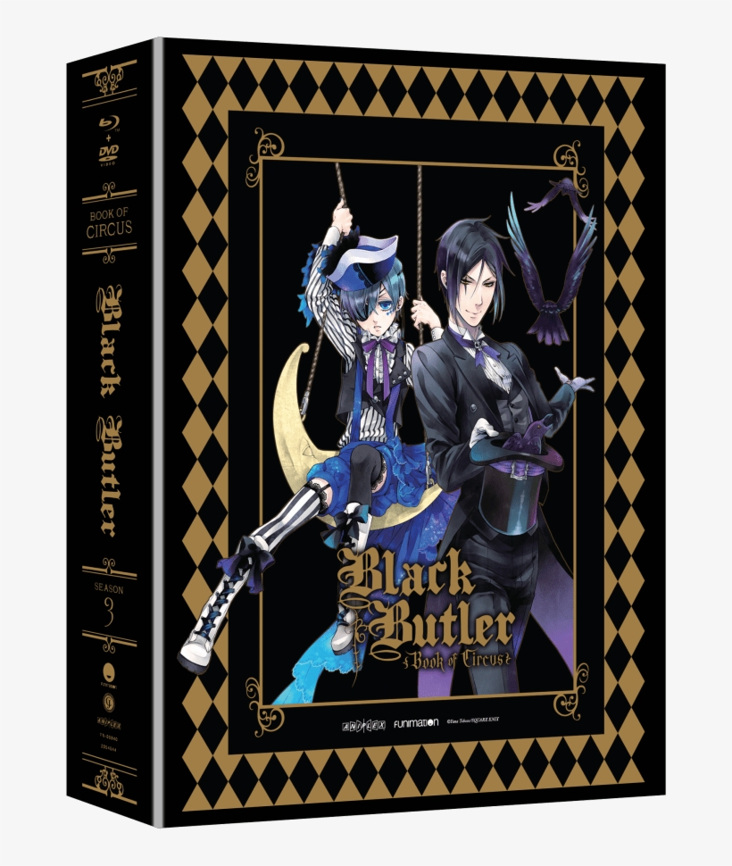 Black Butler Season - Black Butler Season 3 Limited Edition Blu Ray Dvd, transparent png #3102725