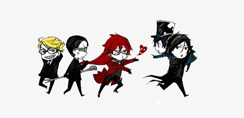 Clip Black And White Library Ciel Drawing Sebastian - Kuroshitsuji Ronald X Will, transparent png #3102861