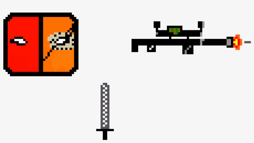 Deadpool/deadshot - Pixel Art, transparent png #3102925