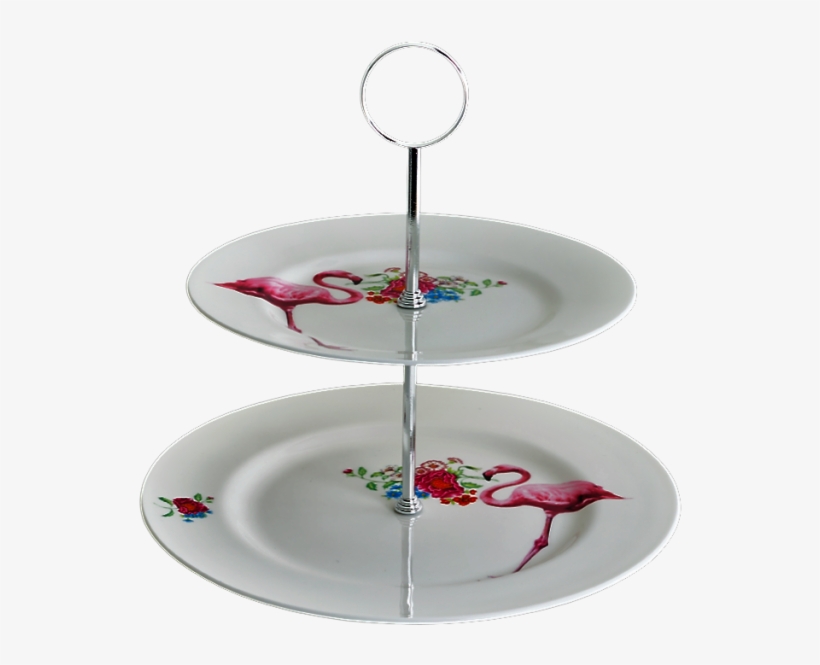 Lou Rota - Flamingo 2 Tier Cake Stand, transparent png #3103222