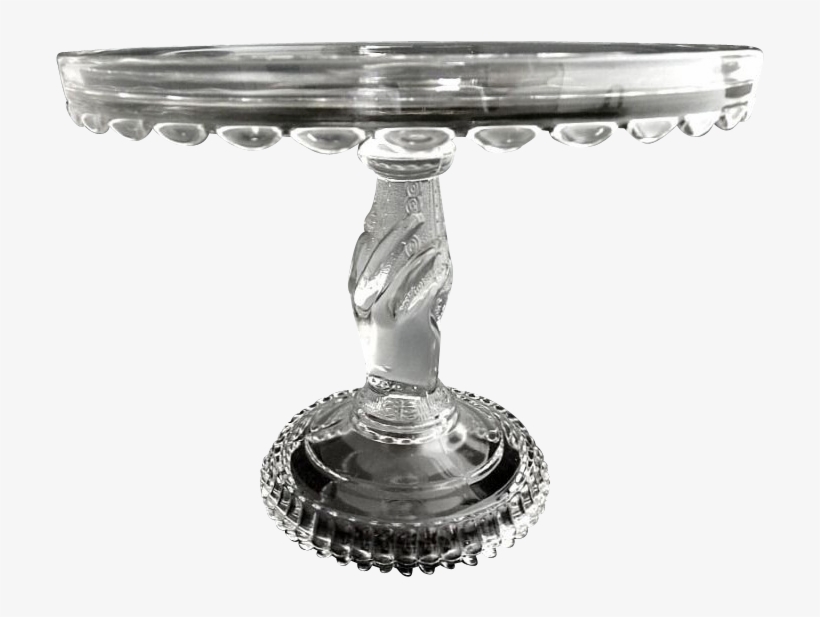 Lovely Victorian Hobbs Brockunier Glass Cake Stand - Glass Cake Stand, transparent png #3103302