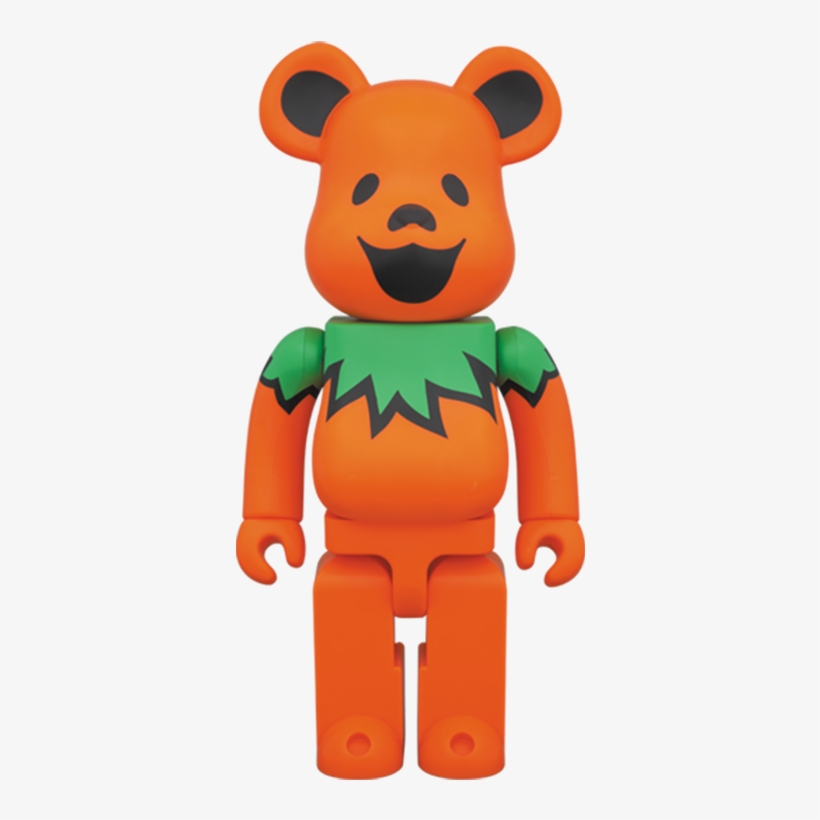Be@rbrick 400% Grateful Dead Dancing Bear - Medicom Alien 400% Bearbrick Action Figure, transparent png #3103513