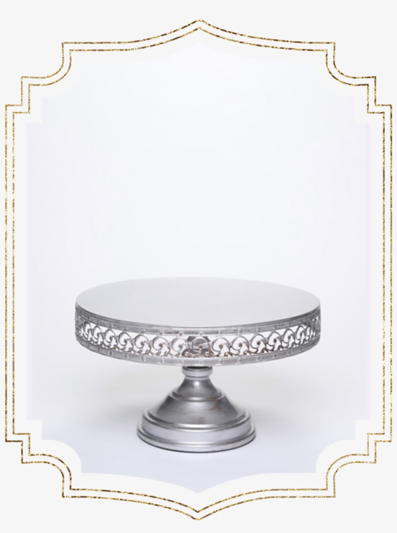 14" Daisy Swirl Cake Stand - Cake Stand, transparent png #3103740