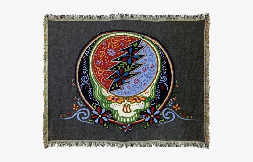 Woven Cotton Blanket With A Grateful Dead Steal Your - Candd Visionary Grateful Dead - Syf Medium Clear Sticker, transparent png #3103742