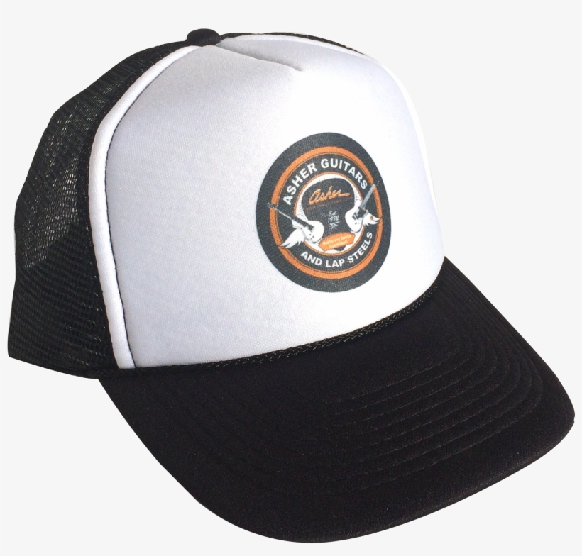 Black-hat V=1487799770 - Asher Guitars Large Round Sticker, transparent png #3104040