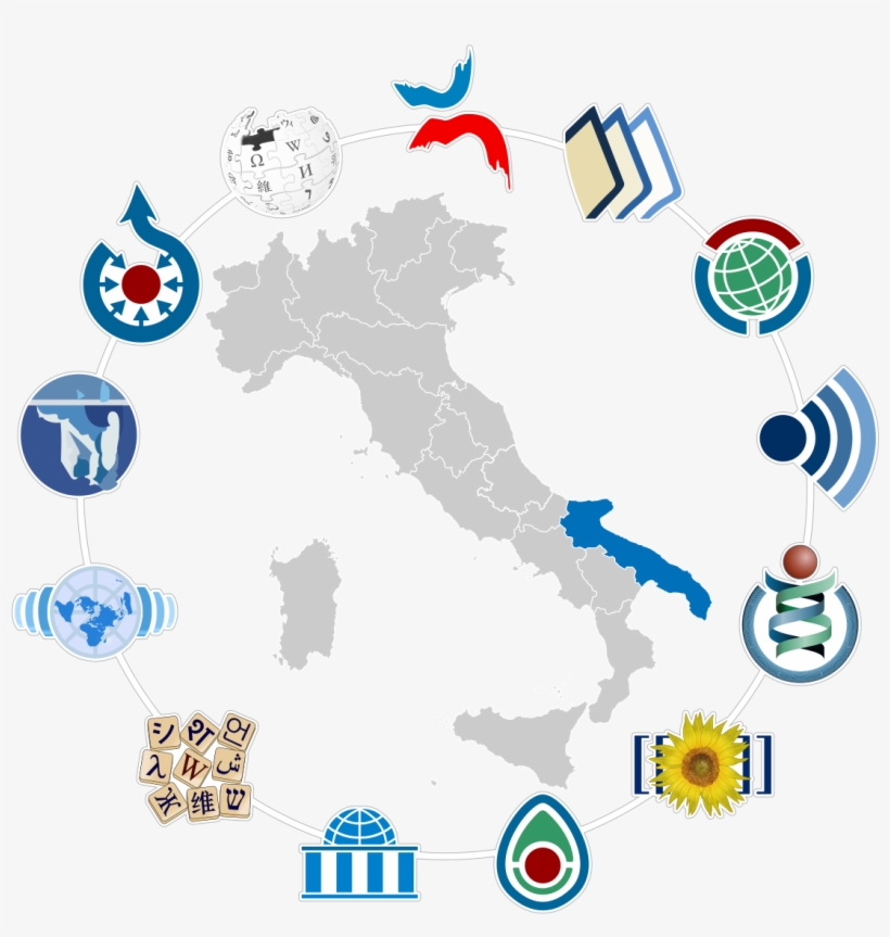 Derivato Da Logo Wiki Family Italy No Text Blue Apulia - Map Of Italy, transparent png #3104093