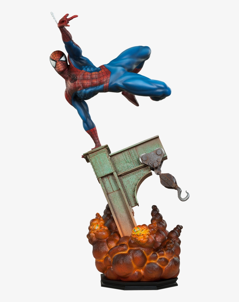 The Amazing Spiderman 1/4th Scale Premium Format Figure - Sideshow Collectibles The Amazing Spider-man Premium, transparent png #3104194