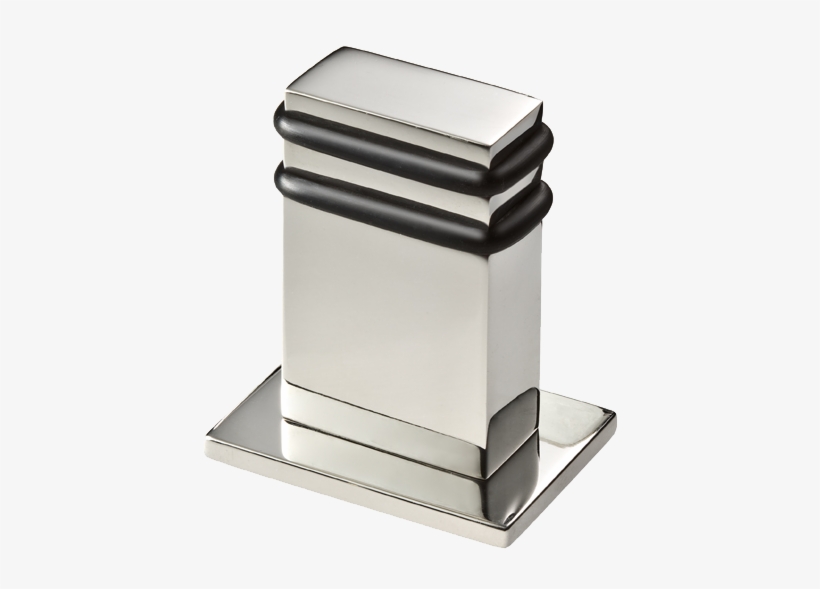 368903 - Cool Lines 368903/pss Rectangle Floor Door Stop - Polished, transparent png #3104270