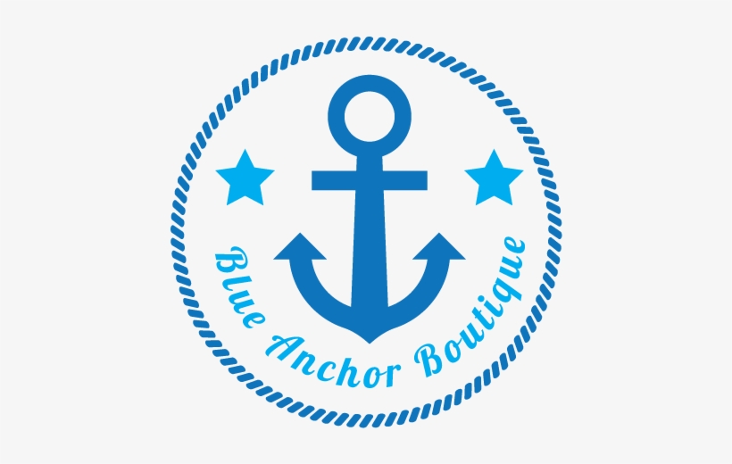 Elegant, Playful, Retail Logo Design For Blue Anchor - Circle, transparent png #3104552