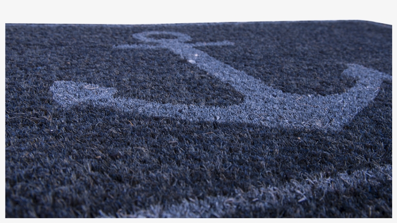 Blue Anchor Doormat - Batela Nautical Navy Anchor Doormat, transparent png #3104780