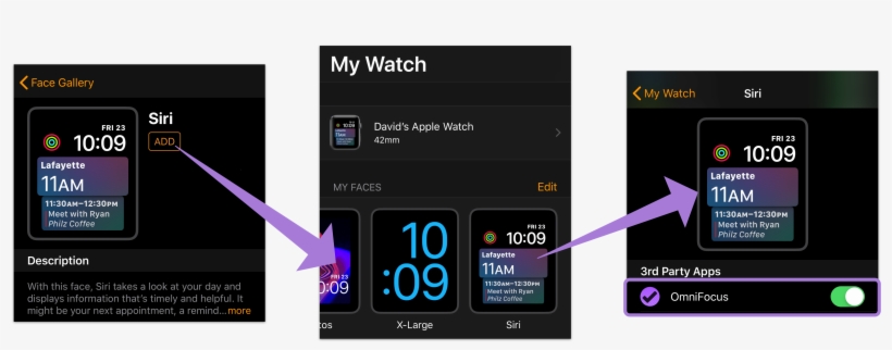 Enabling Omnifocus As A Data Source For Siri Shortcuts - Apple Watch, transparent png #3104850