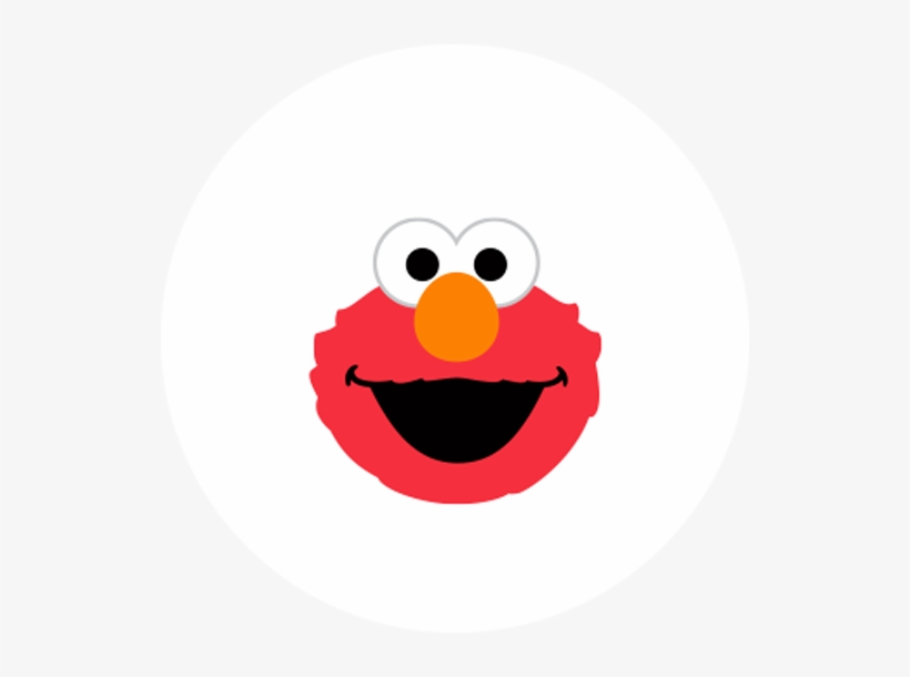 Elmo - Style B - Sesame Street Elmo Face Birthday Edible, transparent png #3104905