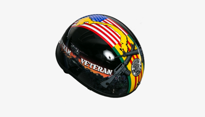 Vietnam Veteran Motorcycle Helmet - Motorcycle Helmet, transparent png #3105219