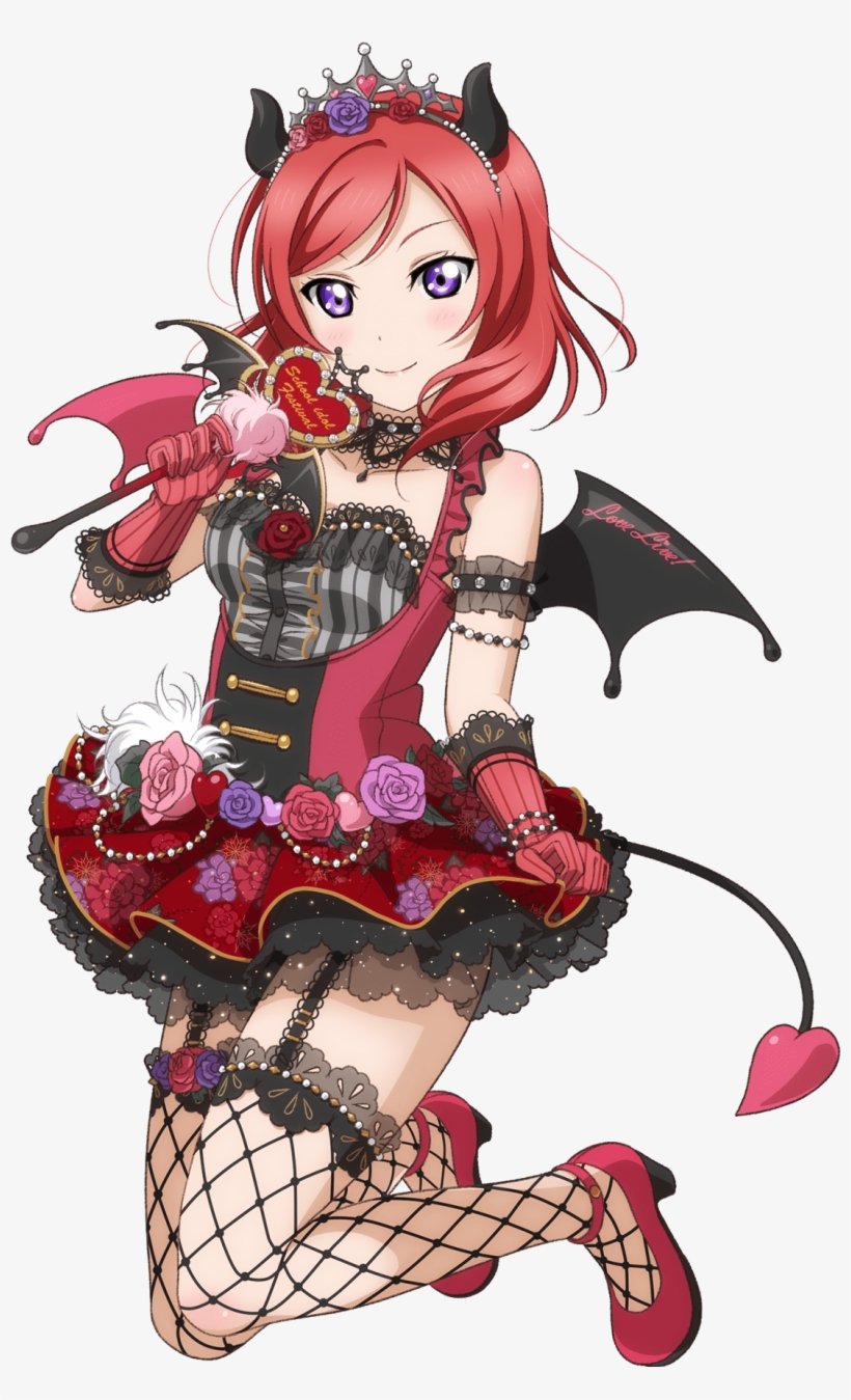 View Fullsize Nishikino Maki Image - Little Devil Maki, transparent png #3105240