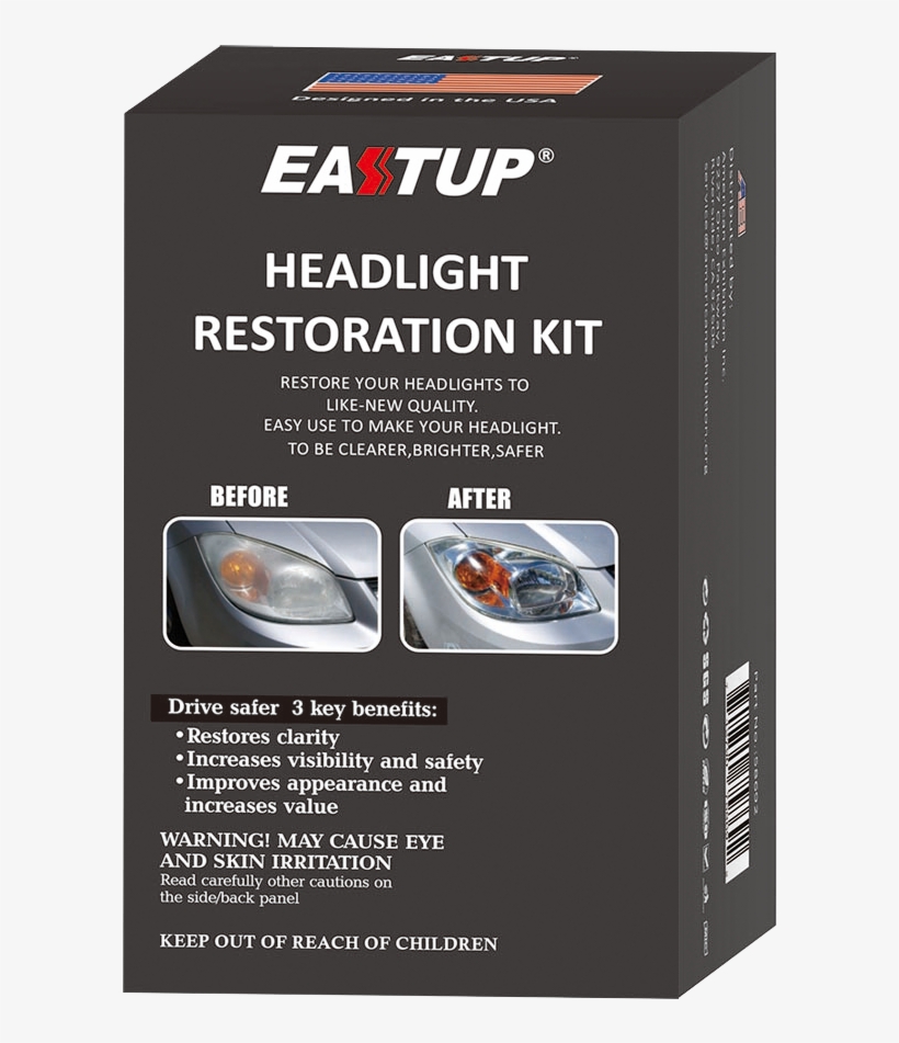 Headlight Lens Restoration Kit - Box, transparent png #3105337