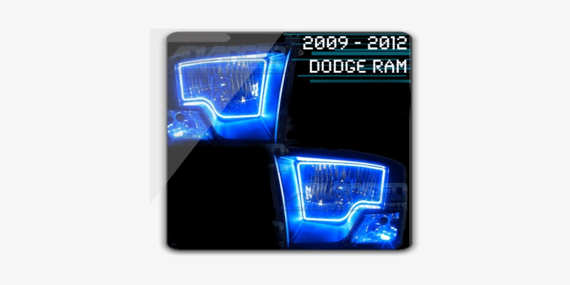 Dodge Ram Oracle Smd Halo Headlight Rings Kit 2009-2012 - 2012 Dodge Ram Halo Headlights, transparent png #3105422