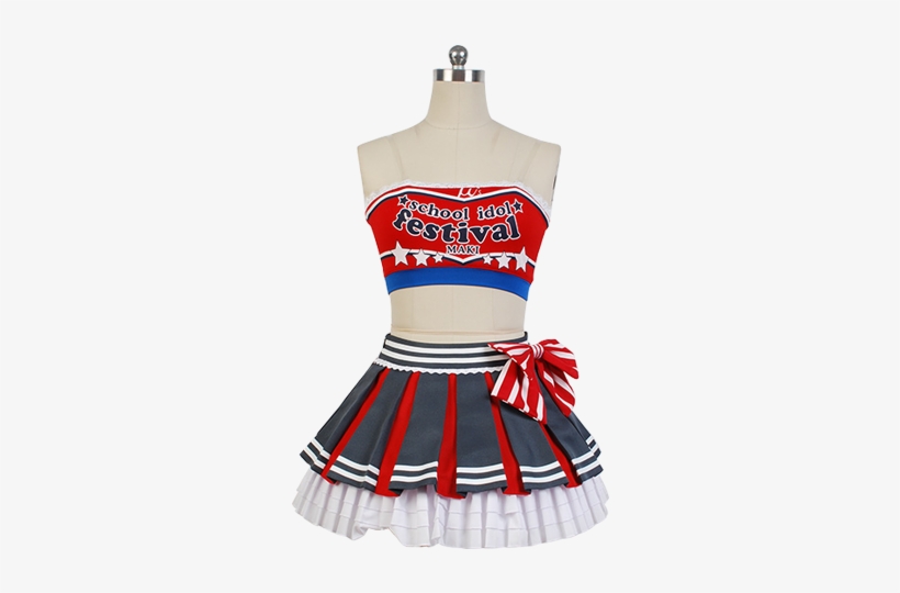 Maki Nishikino Cheerleaders Uniform Cosplay Costume - Love Live Cheer Cosplay, transparent png #3105588