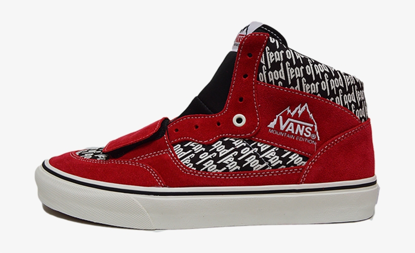 Fog X Vans High "red" - Skate Shoe, transparent png #3105663