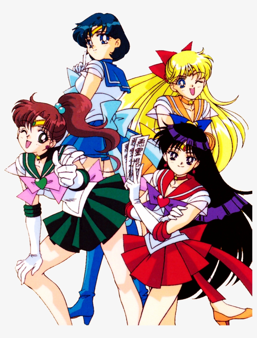 Sailor Moon, Sailor Pluto, Sailor Venus, Sailor Jupiter,, transparent png #3105778