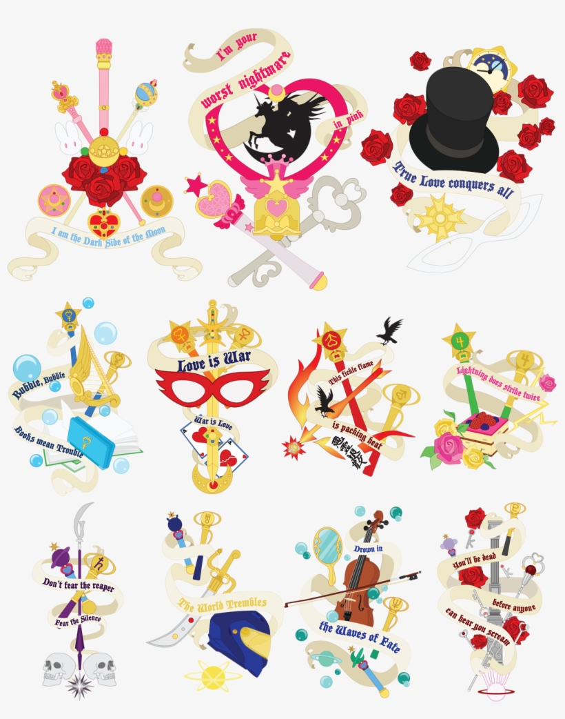 Sailor Banners Master Post - Tatuajes De Sailor Moon, transparent png #3105846