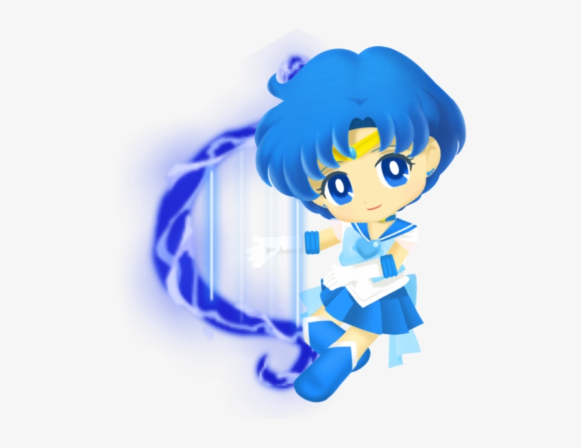 Super Sailor Mercury - Sailor Moon Drops Sailor Mercury, transparent png #3105872