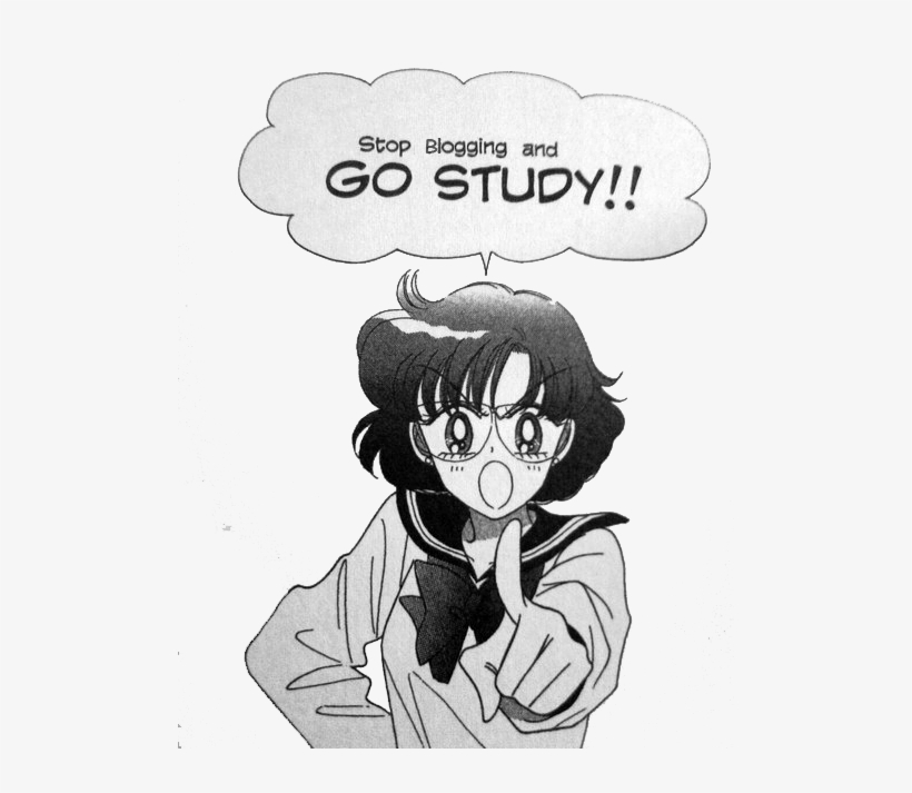 Sailor Mercury Manga Black And White, transparent png #3105939