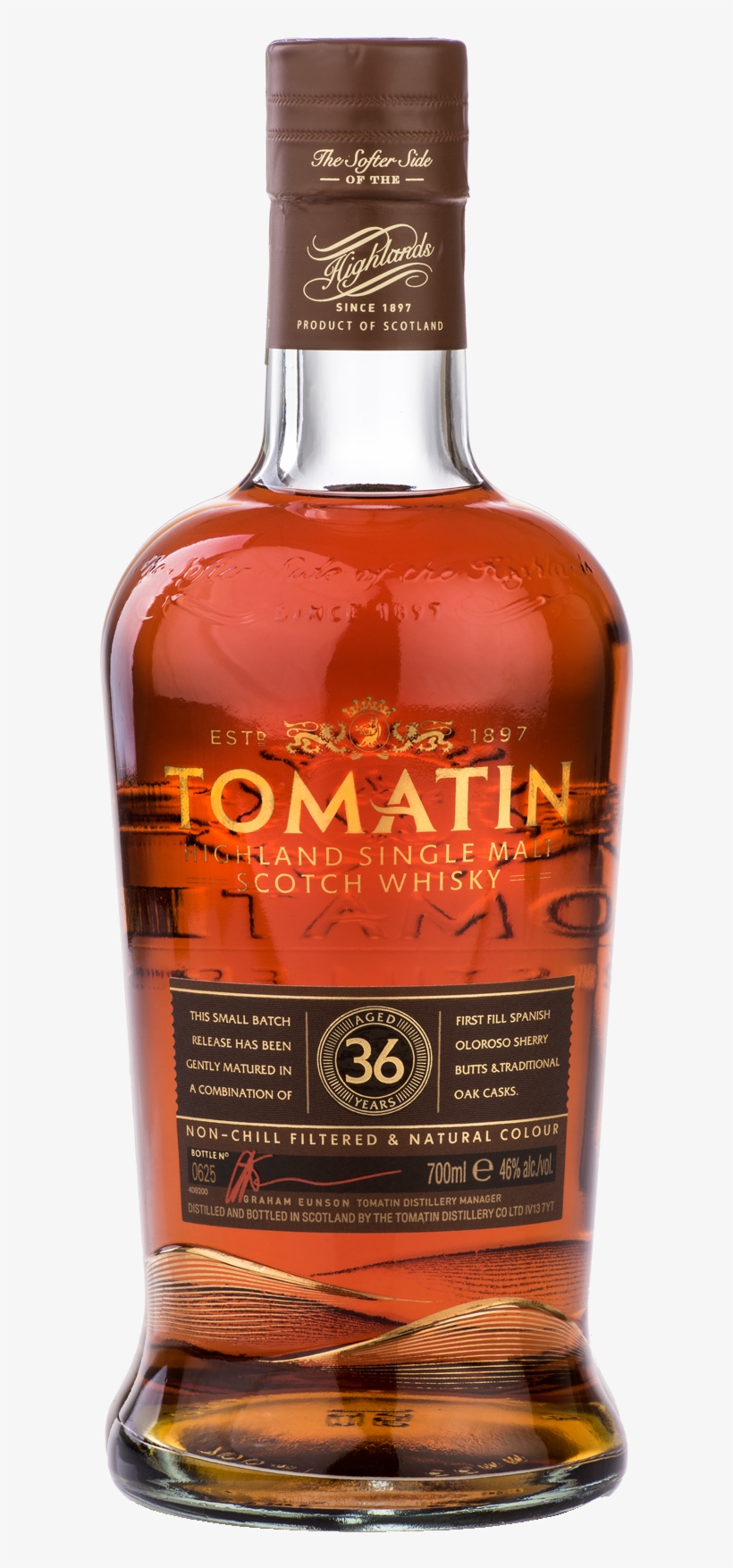 Tomatin - Tomatin 36 Year Old - Batch 3 Single Malt Whisky, transparent png #3106052