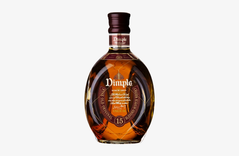 Picture Of Dimple 15yo Blended Whiskey 750ml - Dimple Whisky, transparent png #3106311