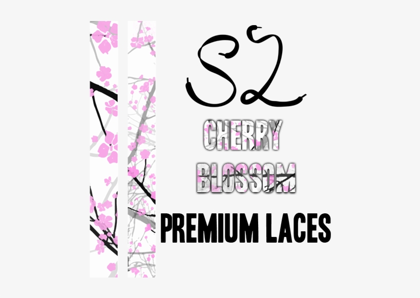 "cherry Blossoms" Premium Shoelaces - Cherry Blossom, transparent png #3106351