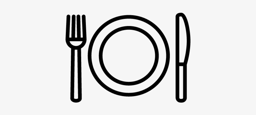 Fork Plate And Knife Vector - Plate Fork And Knife Logo, transparent png #3106658