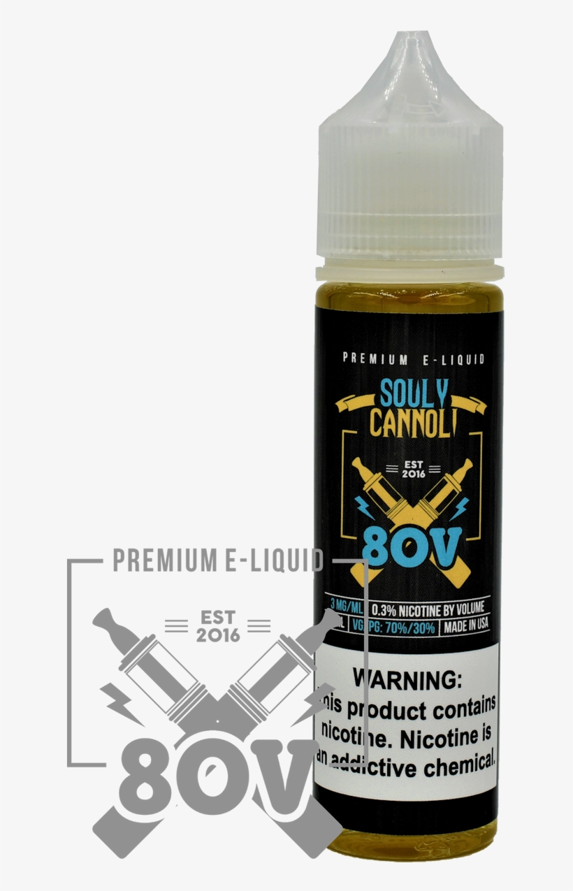 80v-souly Cannoli - Electronic Cigarette Aerosol And Liquid, transparent png #3107102