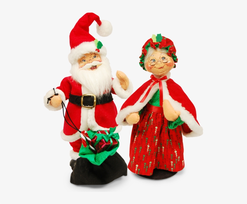 Festive Santas - 13in Festive Mrs - Annalee Dolls, transparent png #3107128
