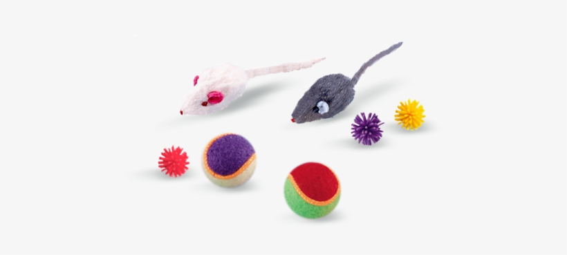 Toys For Cats - Nobby Felt Tennis Ball With Rattle, Pack, transparent png #3107547