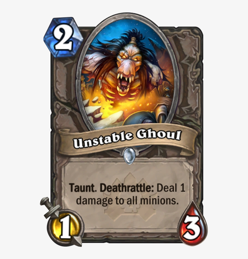 Unstable Ghoul - Ghoul Hearthstone, transparent png #3107594