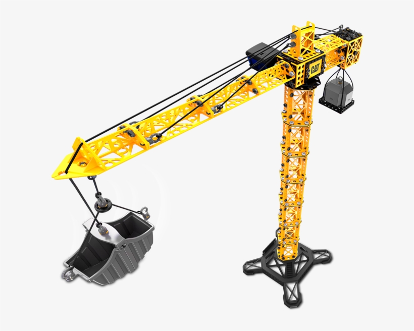 Cat Apprentice Machine Maker Tower Crane With Forklift, transparent png #3107599