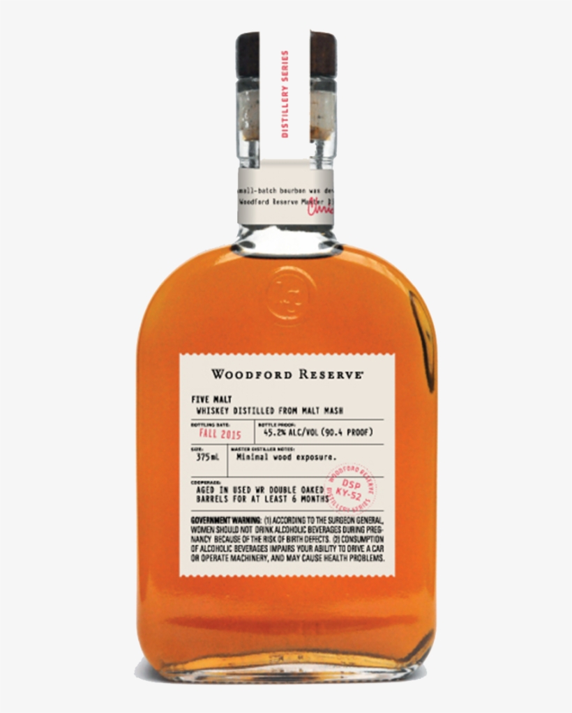 Wr Five Malt Bottle Shot - Woodford Reserve Double Double Oaked, transparent png #3107676