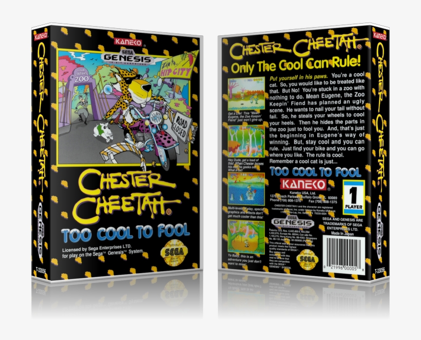 Sega Genesis Chester Cheetah Too Cool To Fool Sega - Chester Cheetah Too Cool To Fool Sega Genesis Gen, transparent png #3107769