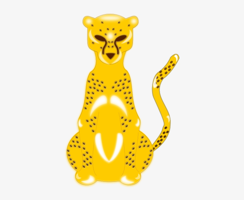 Free Cheetah Clipart Clipartfest - Jaguar Art 5'x7'area Rug, transparent png #3107977