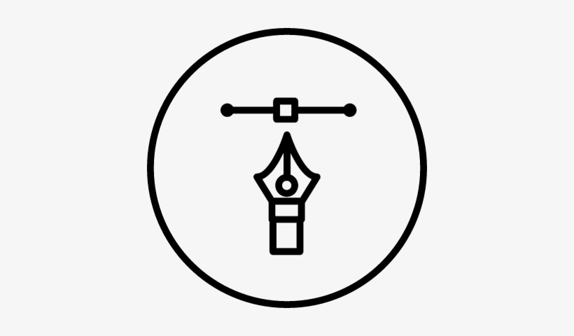 Calligraphy Pen Tip Pointing To Connector Vector - Icon, transparent png #3108075