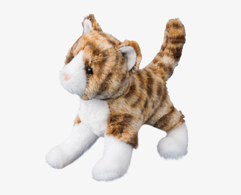Sadie Tiger Stripe Cat - Brown Striped Cat Plush Toy, transparent png #3108142