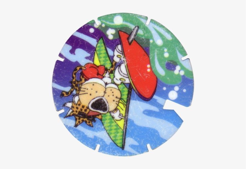 Tazos > Series 1 > 061 100 Chester Cheetah 71 Windsurfing - Chester Cheetah, transparent png #3108235