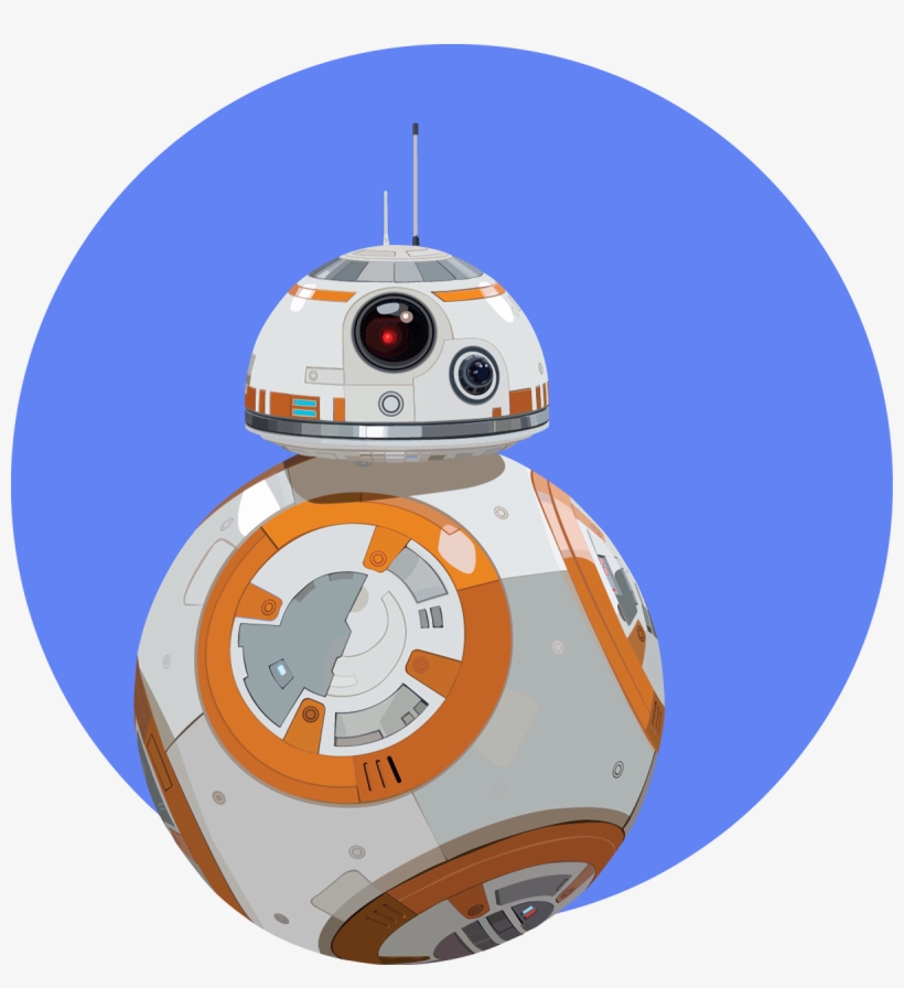 Bb-8 - Star Wars The Force Awakens Bb-8 Poster 61x91.5cm, transparent png #3108490