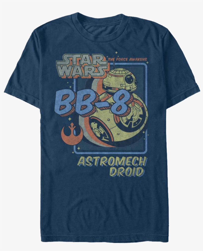 T-shirt-star-wars-ep7-bb-8-astro-droid, transparent png #3108561