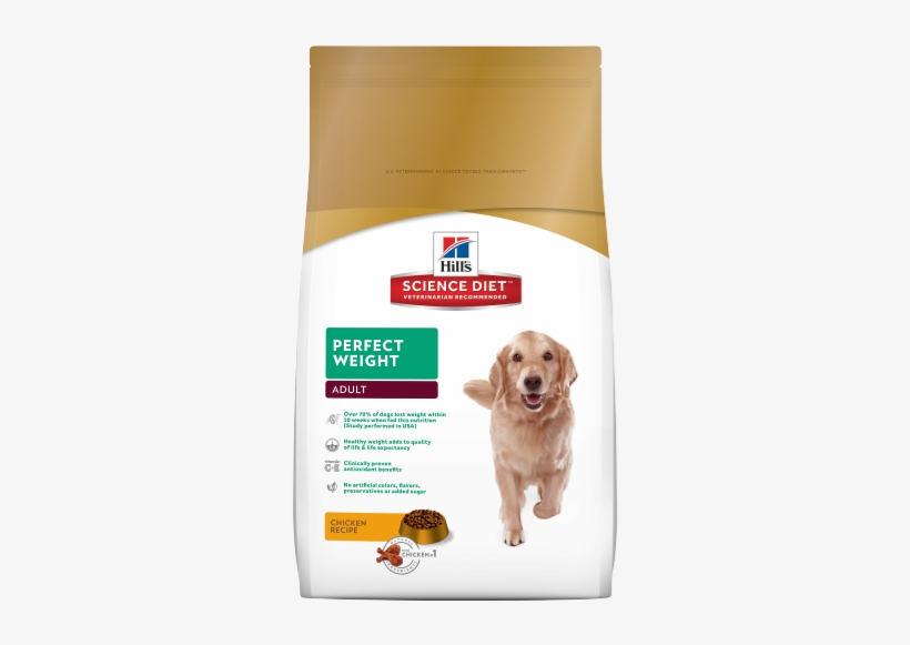 Sd Adult Perfect Weight Dog Food Dry - Science Diet Perfect Weight Dog Food, transparent png #3108581