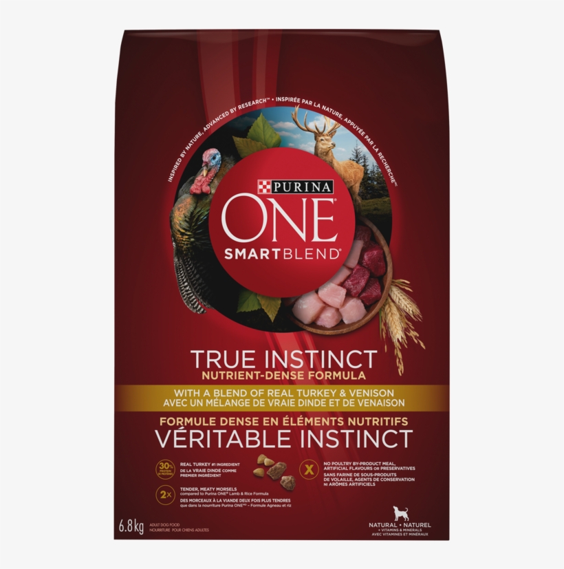Purina One® Smartblend® True Instinct Dog Food With - Purina One Smartblend True Instinct With A Blend Of, transparent png #3108674