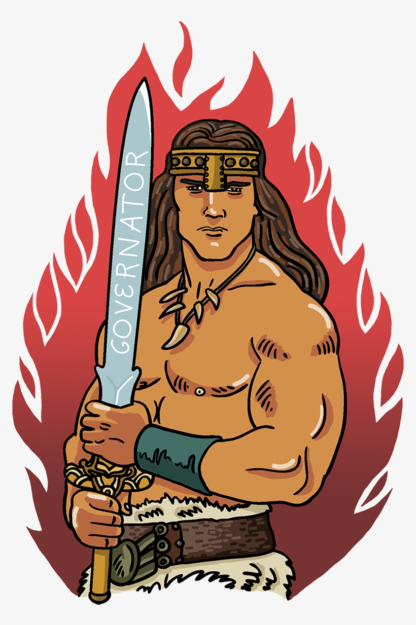 Arnold Schwarzenegger Clipart Transparent - Cartoon, transparent png #3109789