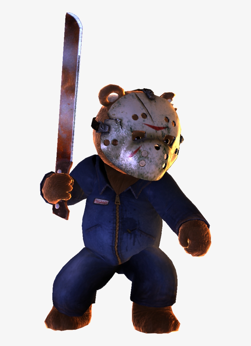 Jasonposeweapon01 - Naughty Bear Jason Voorhees, transparent png #3110053
