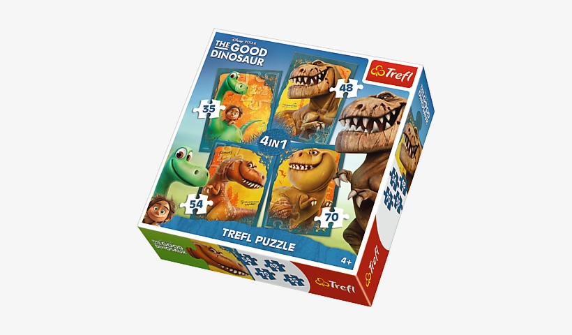 Favorites - Gallery - Trefl 4 In 1 Puzzle - Good Dinosaur, transparent png #3110507