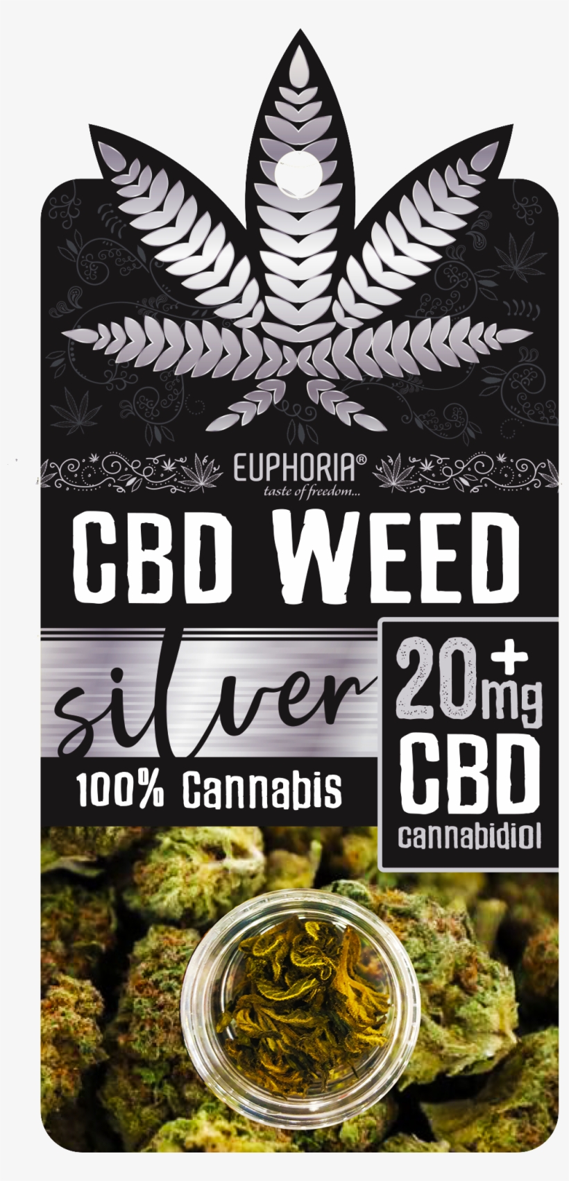 Cbd Weed Silver 20 Mg - Cannabidiol, transparent png #3110555